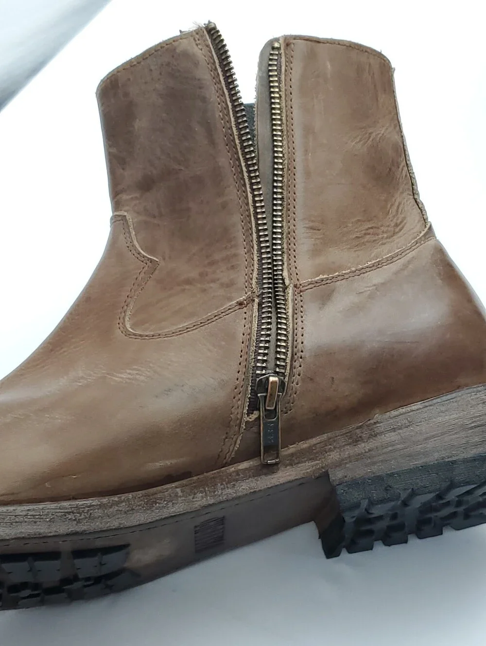 Freebird Pueblo Men's Leather Brown Boot Zip Size 11